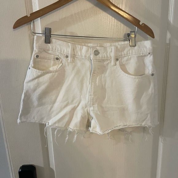 Lucky Brand White Jean Shorts - Picture 2 of 4